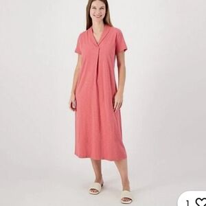 Light Blue Midi T Shirt Dress D & Co.